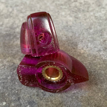 Load image into Gallery viewer, Deco-Wedge Knob with Set Screw - Fuschia