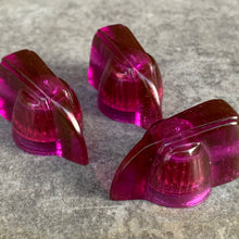 Load image into Gallery viewer, Deco-Wedge Knob with Set Screw - Fuschia