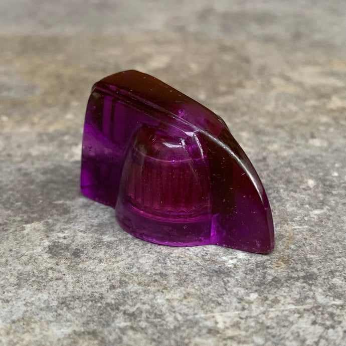 Deco-Wedge Knob with Set Screw - Purple