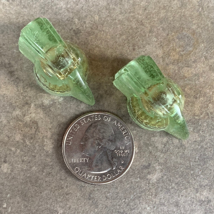 Deco-Wedge Knob with Set Screw - Sea Glass