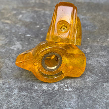 Load image into Gallery viewer, Deco-Wedge Knob with Set Screw - Honey Amber