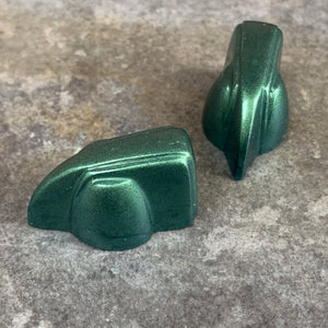 Deco-Wedge Knob with Set Screw - Metallic Green